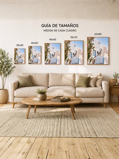 Cuadro Decorativo Playa, Casa Blanca Buganvilla