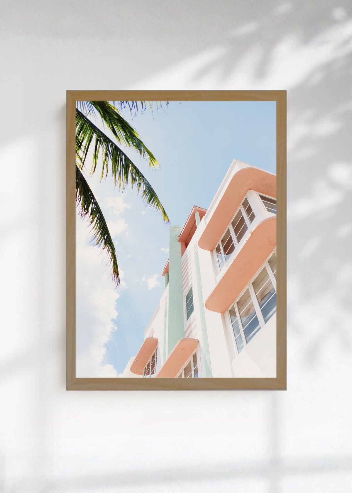 Cuadro Decorativo Playa, Edificio Déco Palmera