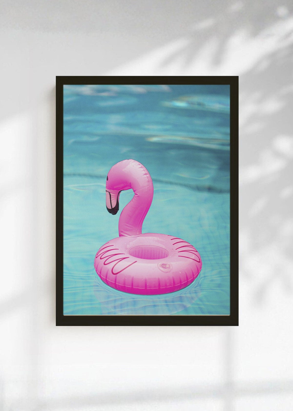 Cuadro Decorativo Playa, Flotador Flamenco Rosa