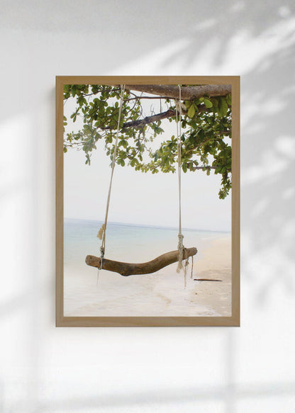 Cuadro Decorativo Playa, Hamaca Colgante Mar