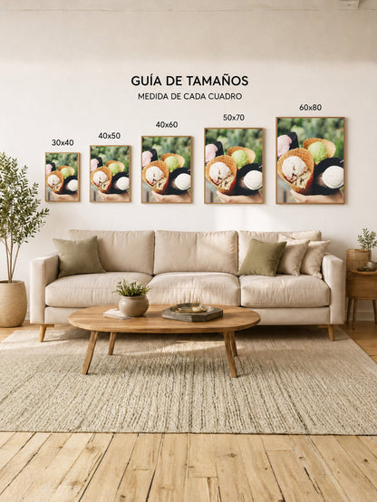 Cuadro Decorativo Playa, Helados Cucuruchos Pastel