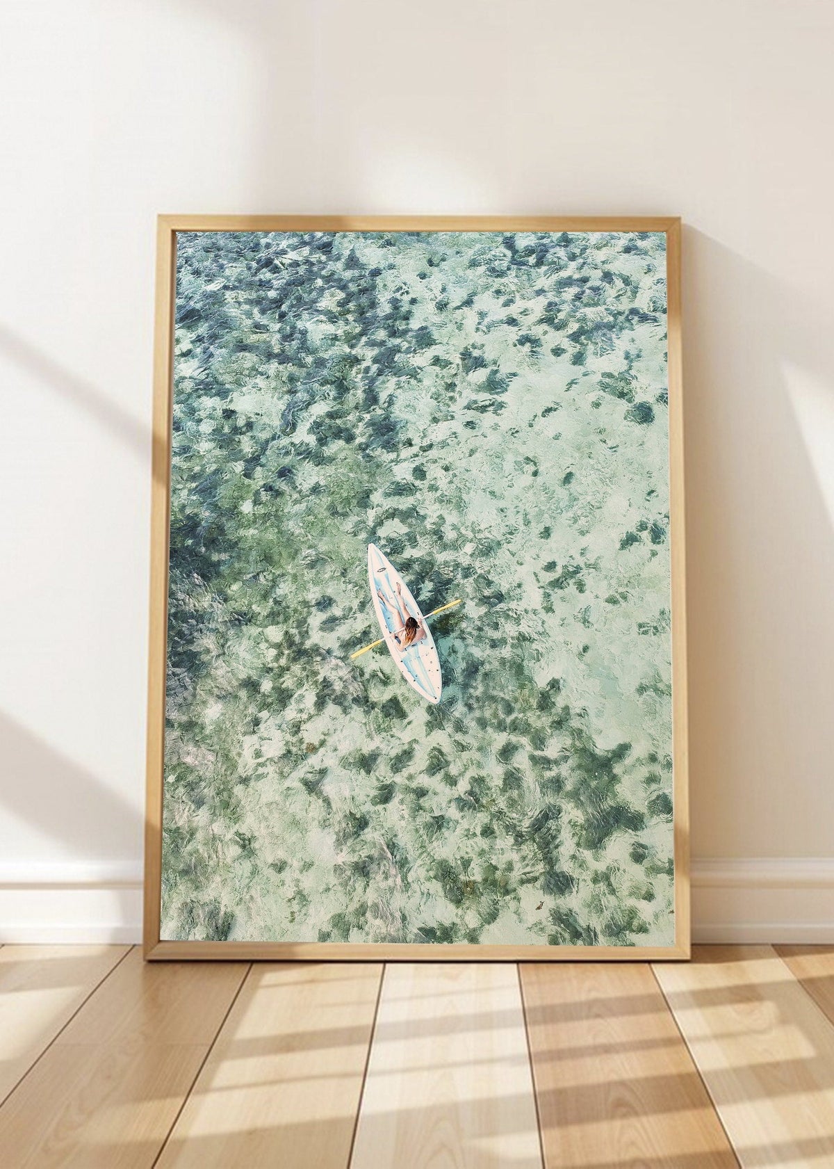 Cuadro Decorativo Playa, Kayak Agua Cristalina