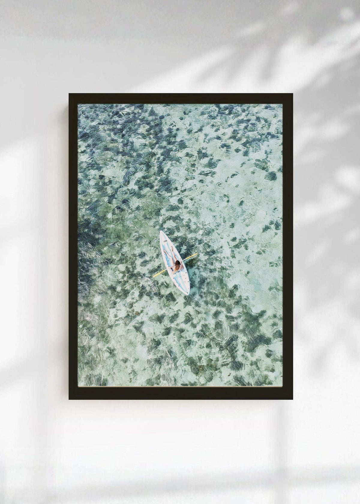 Cuadro Decorativo Playa, Kayak Agua Cristalina