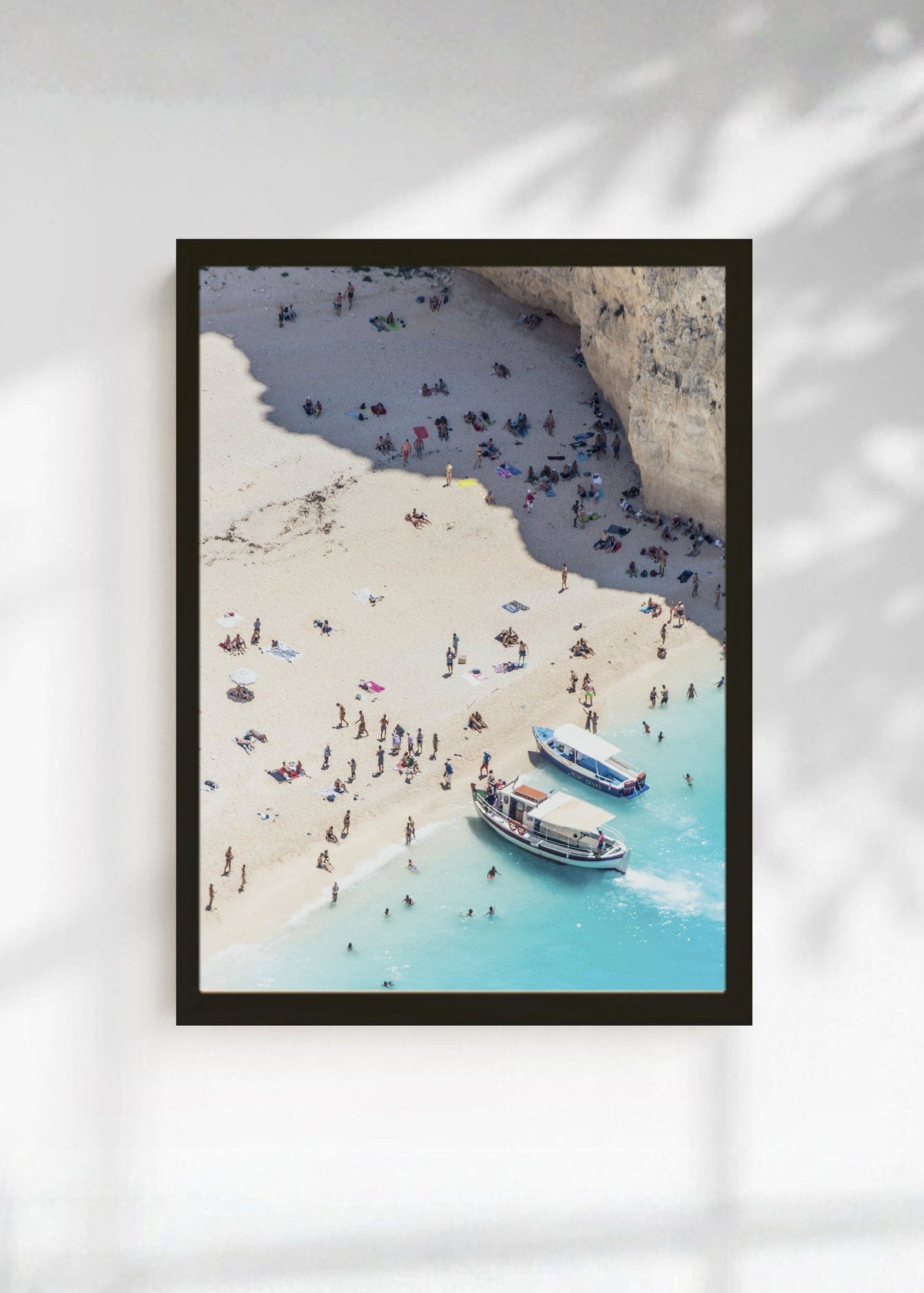 Cuadro Decorativo Playa, Lancha Orilla Turquesa