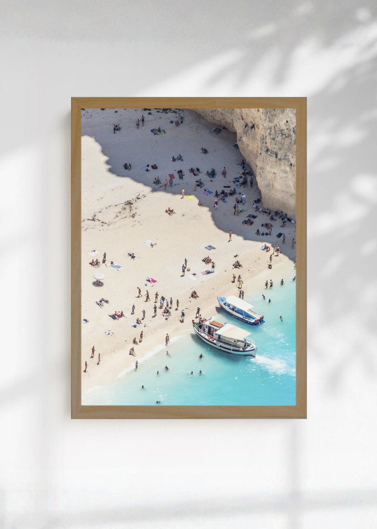 Cuadro Decorativo Playa, Lancha Orilla Turquesa