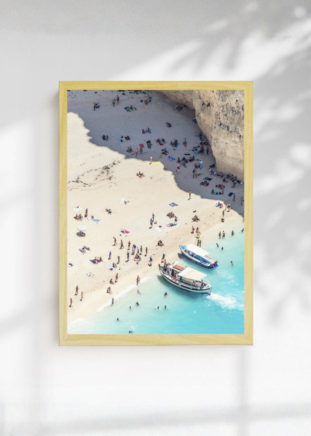 Cuadro Decorativo Playa, Lancha Orilla Turquesa