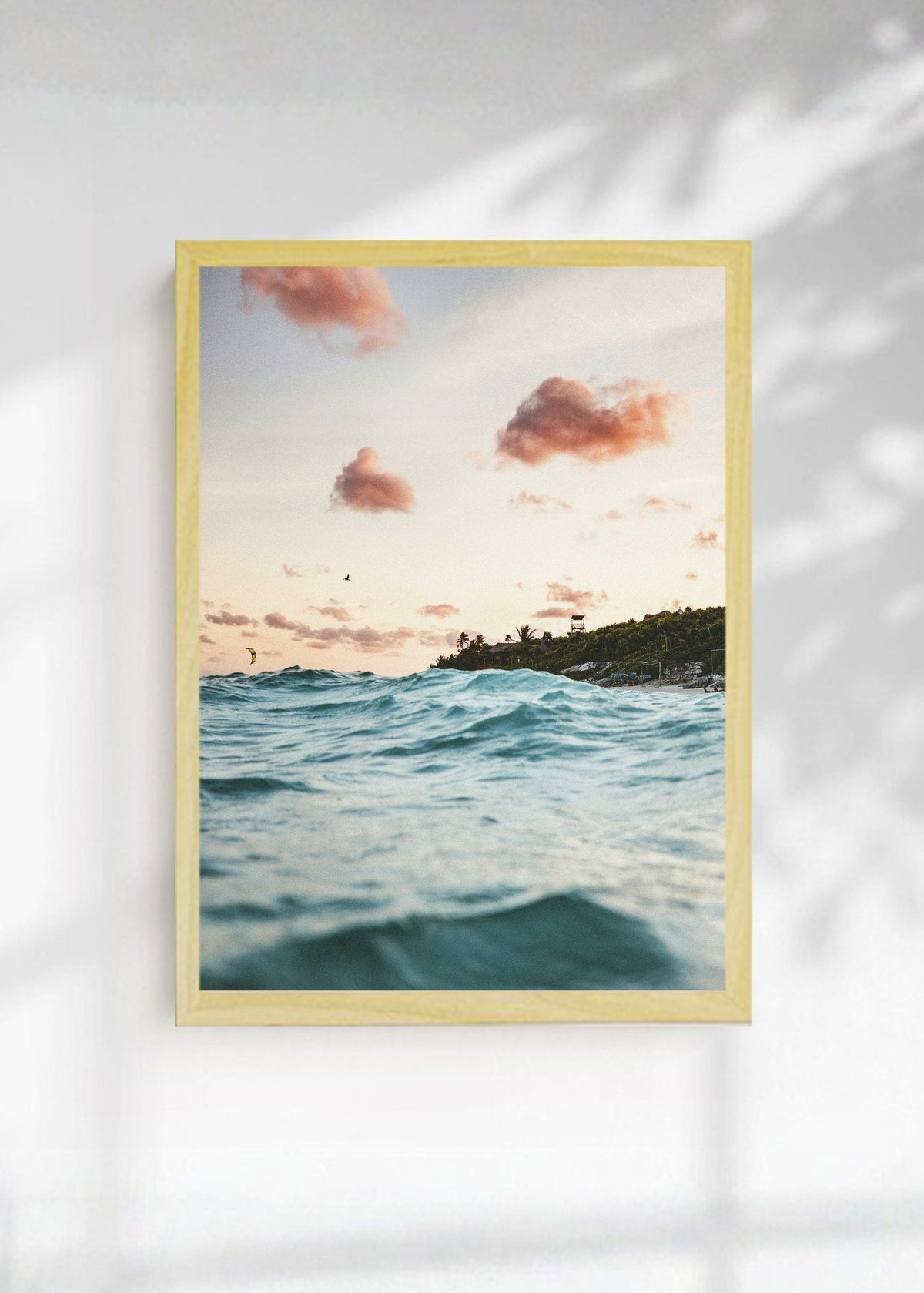 Cuadro Decorativo Playa, Mar Cielo Pastel