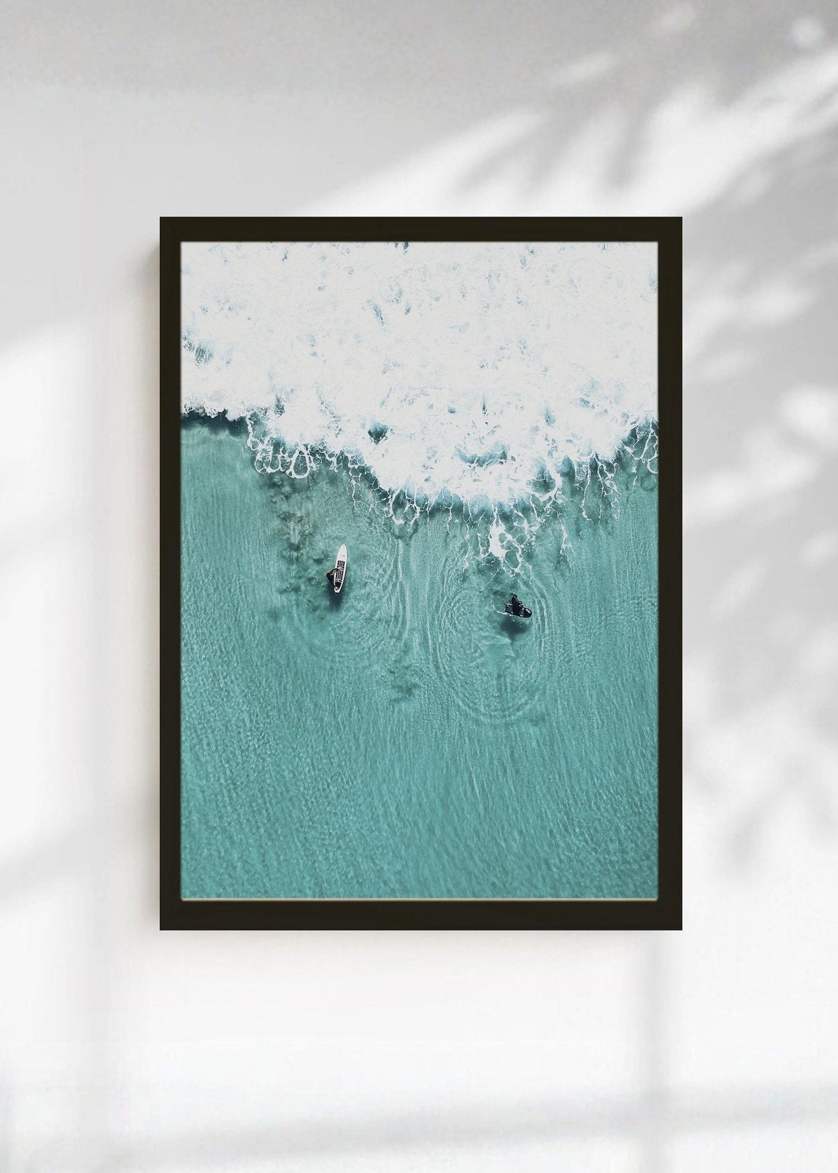 Cuadro Decorativo Playa, Nadador Espuma Turquesa