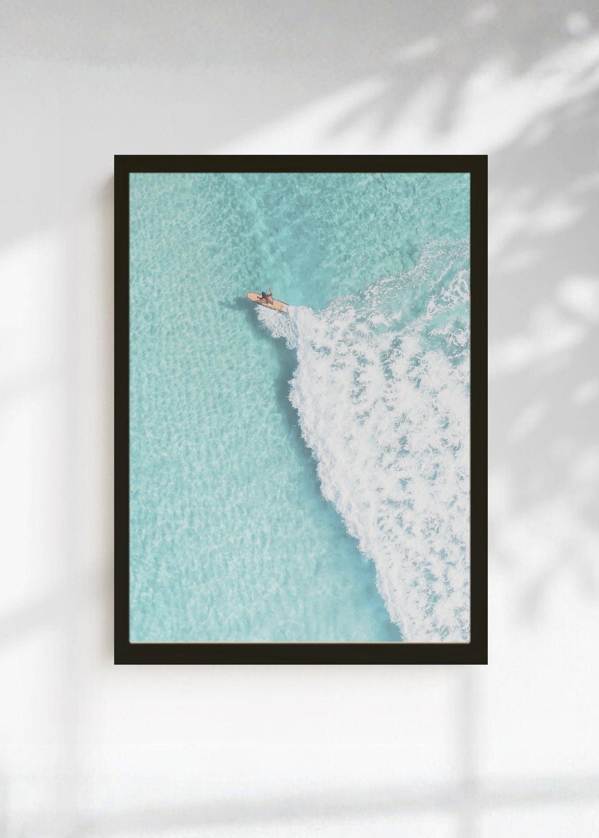 Cuadro Decorativo Playa, Nadadora Aérea Turquesa