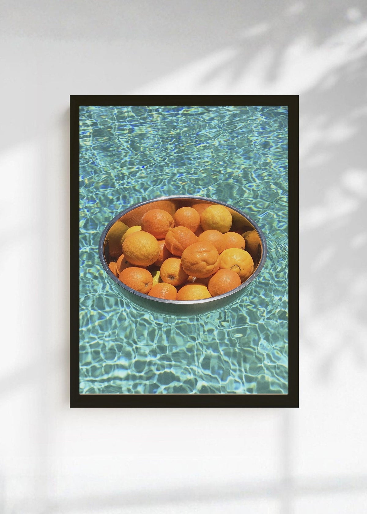 Cuadro Decorativo Playa, Naranjas Pileta Bowl
