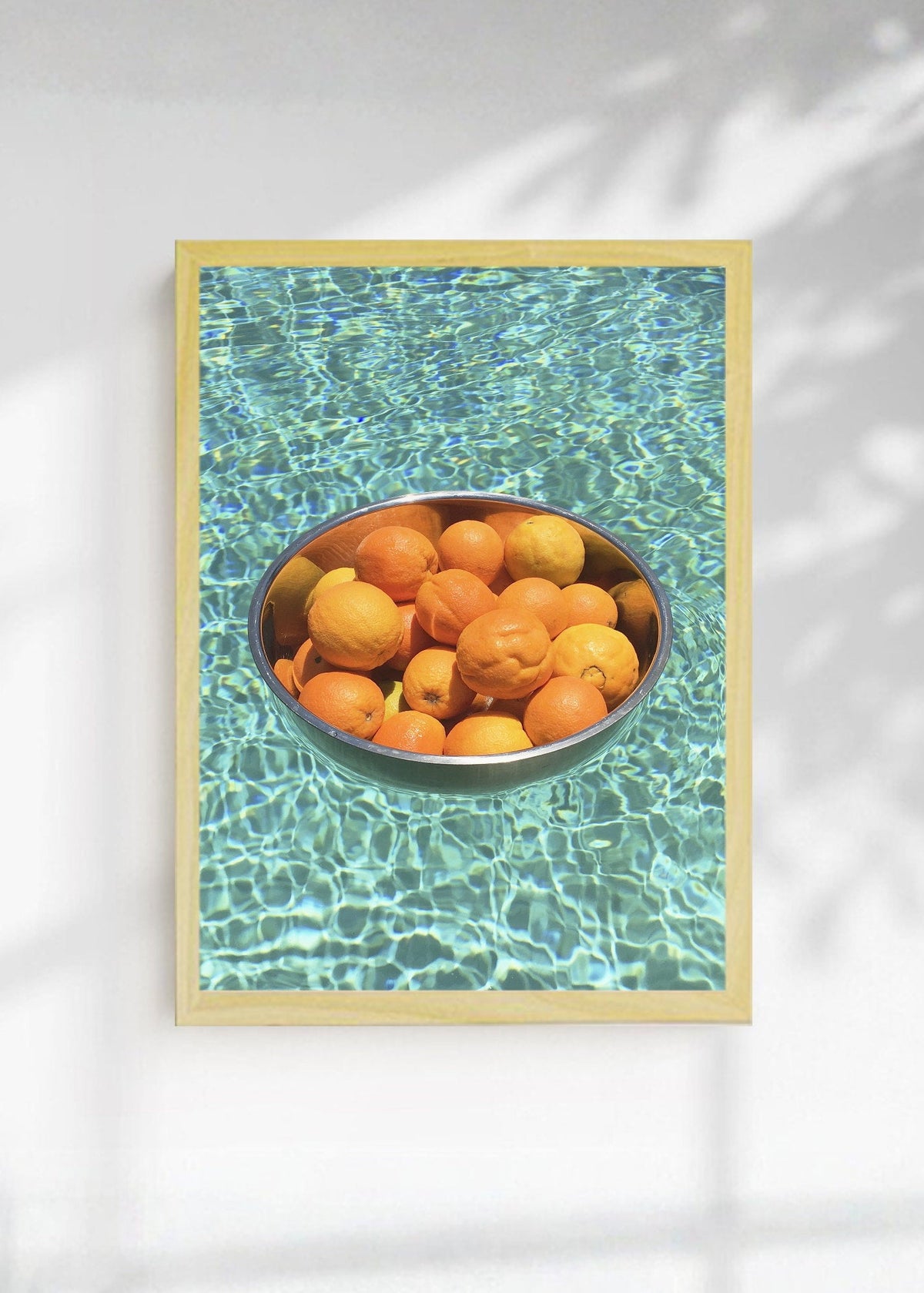 Cuadro Decorativo Playa, Naranjas Pileta Bowl