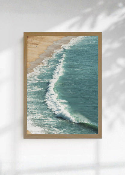 Cuadro Decorativo Playa, Ola Turquesa Arena