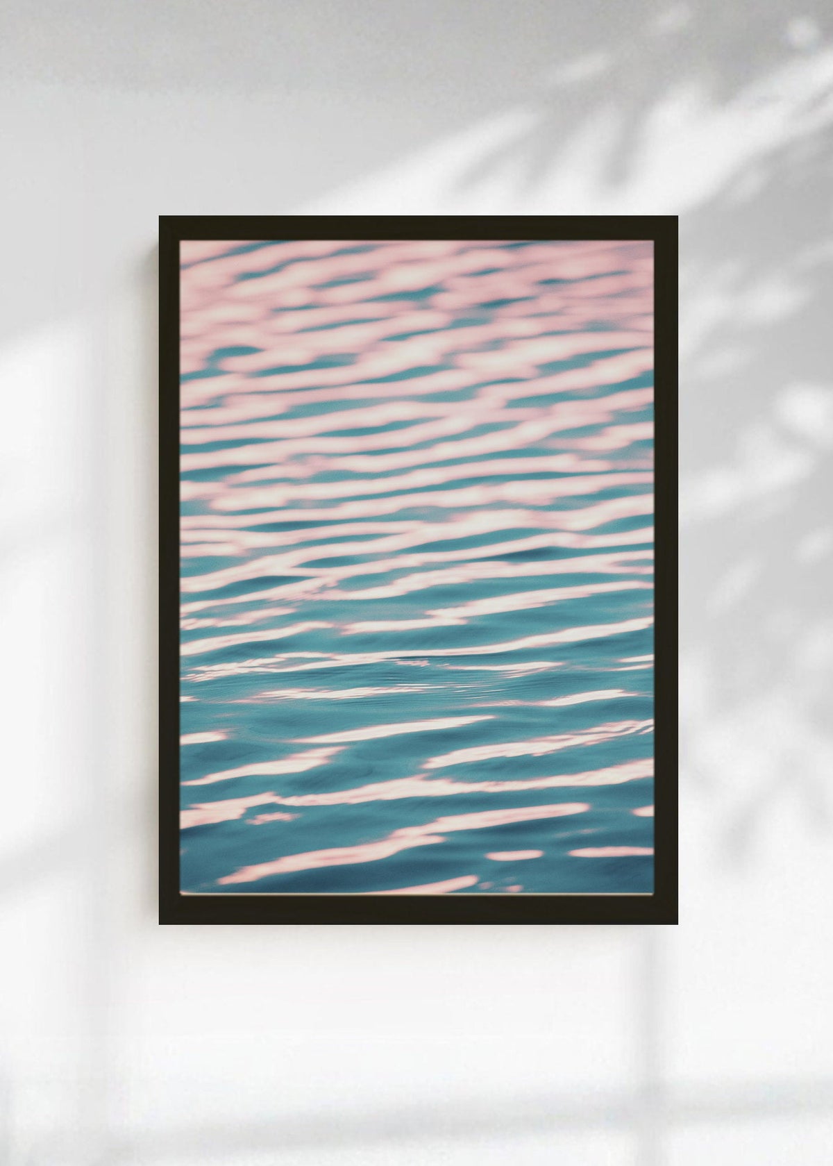 Cuadro Decorativo Playa, Ondas Agua Rosa