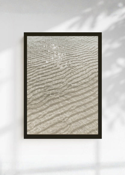 Cuadro Decorativo Playa, Ondas Arena Textura