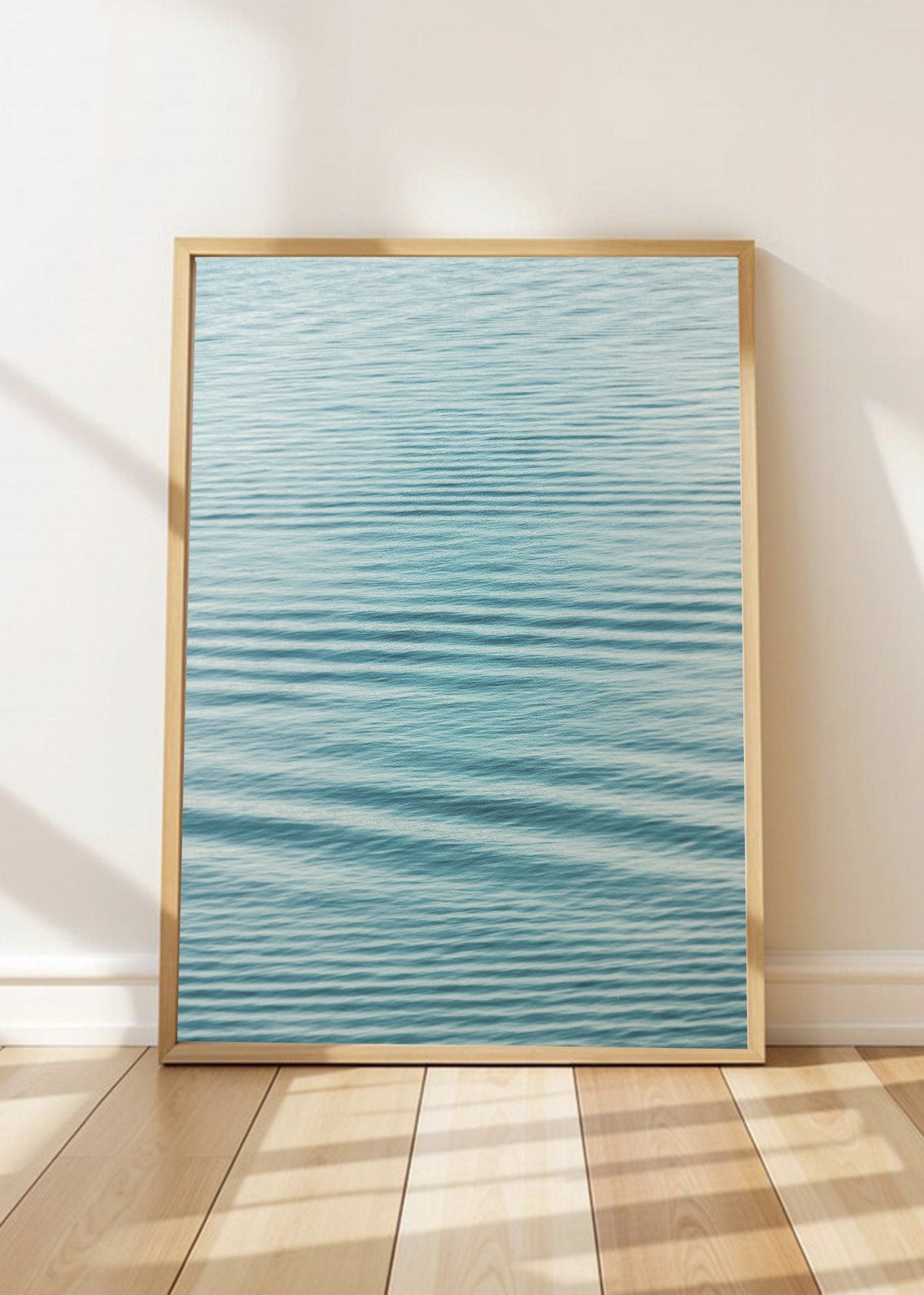 Cuadro Decorativo Playa, Ondas Azules Calma