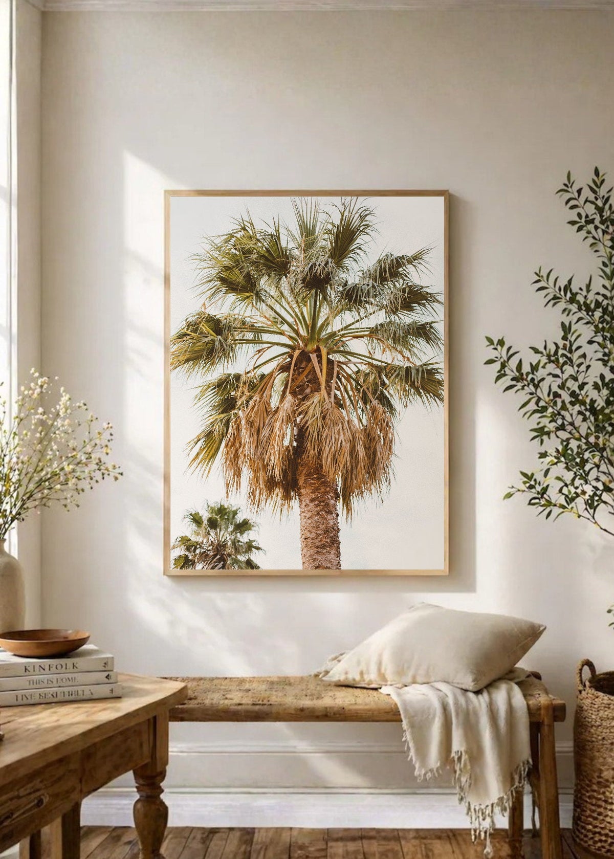 Cuadro Decorativo Playa, Palmera Copa Cielo