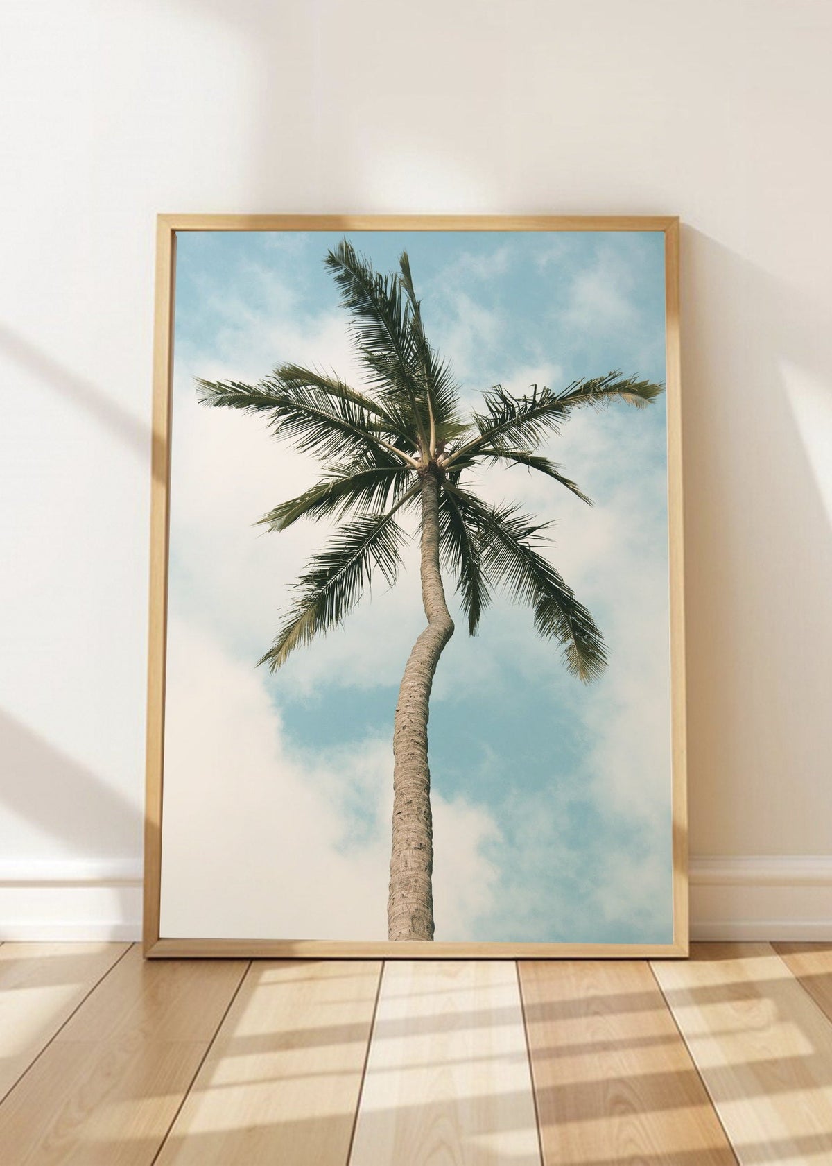 Cuadro Decorativo Playa, Palmera Sola Cielo
