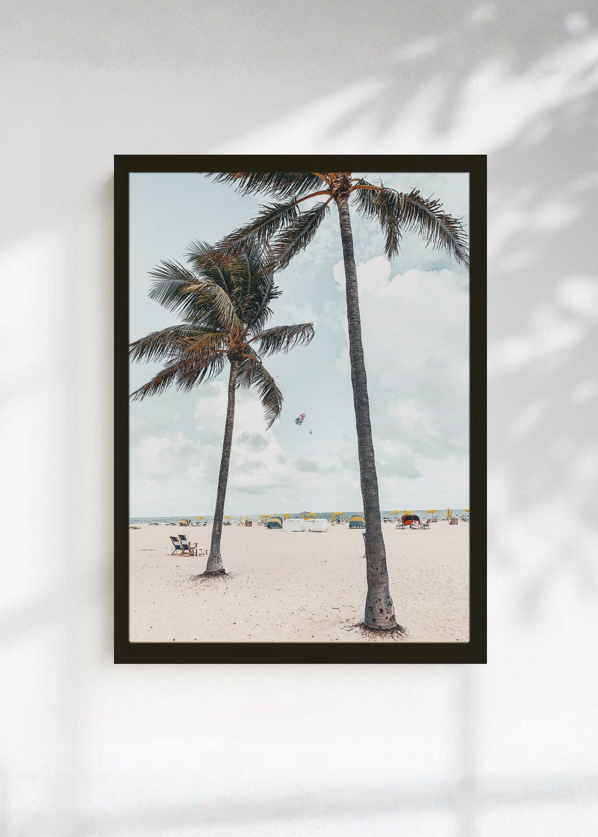 Cuadro Decorativo Playa, Palmeras Arena Blanca