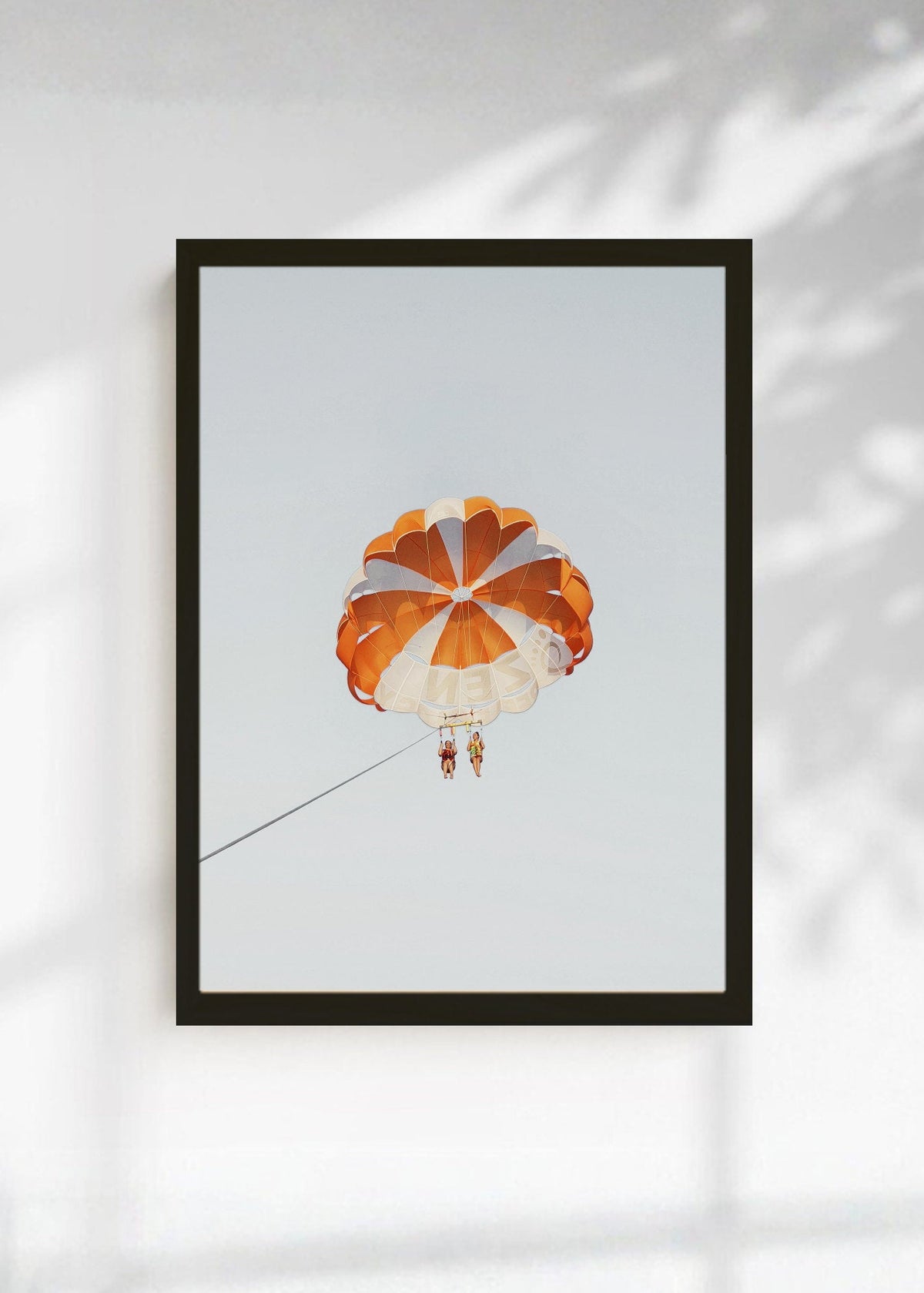 Cuadro Decorativo Playa, Parapente Naranja Cielo
