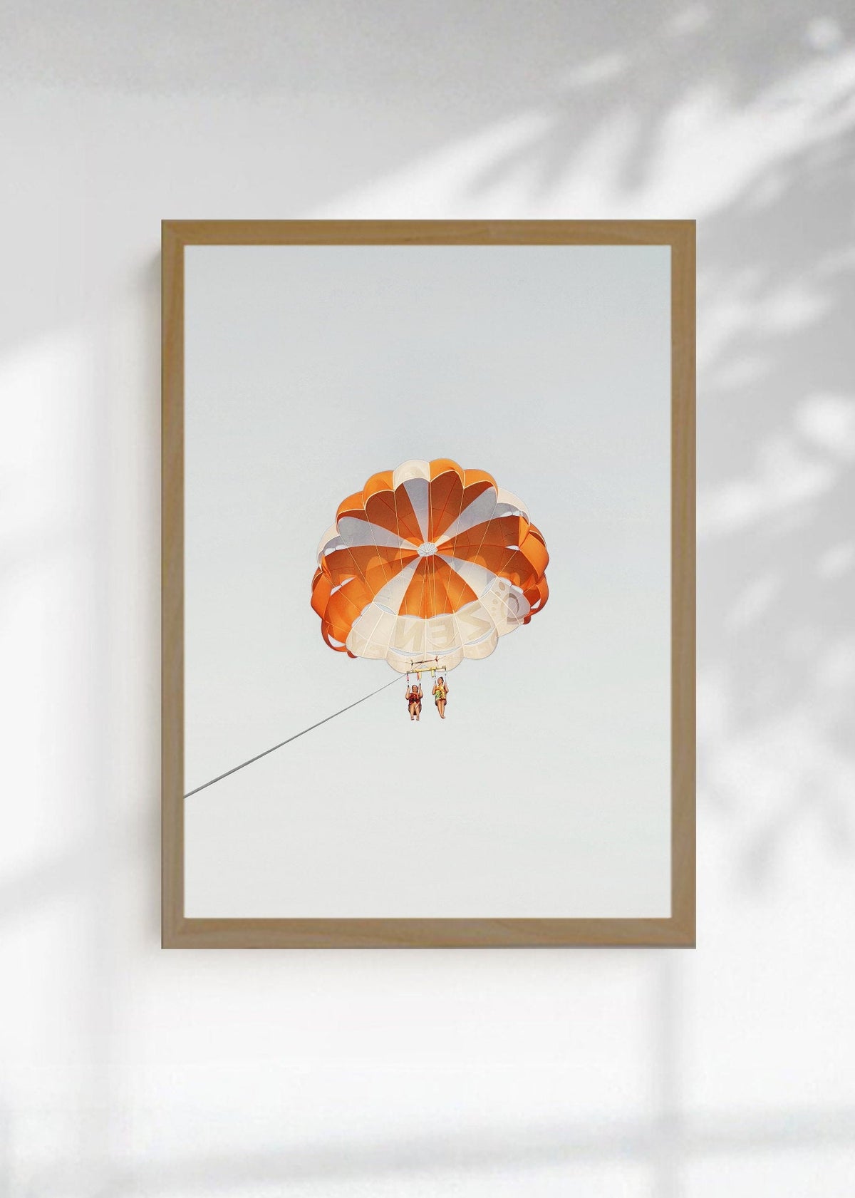 Cuadro Decorativo Playa, Parapente Naranja Cielo