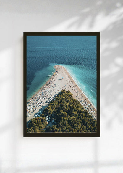 Cuadro Decorativo Playa, Península Aérea Turquesa