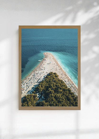 Cuadro Decorativo Playa, Península Aérea Turquesa