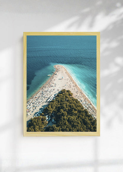 Cuadro Decorativo Playa, Península Aérea Turquesa