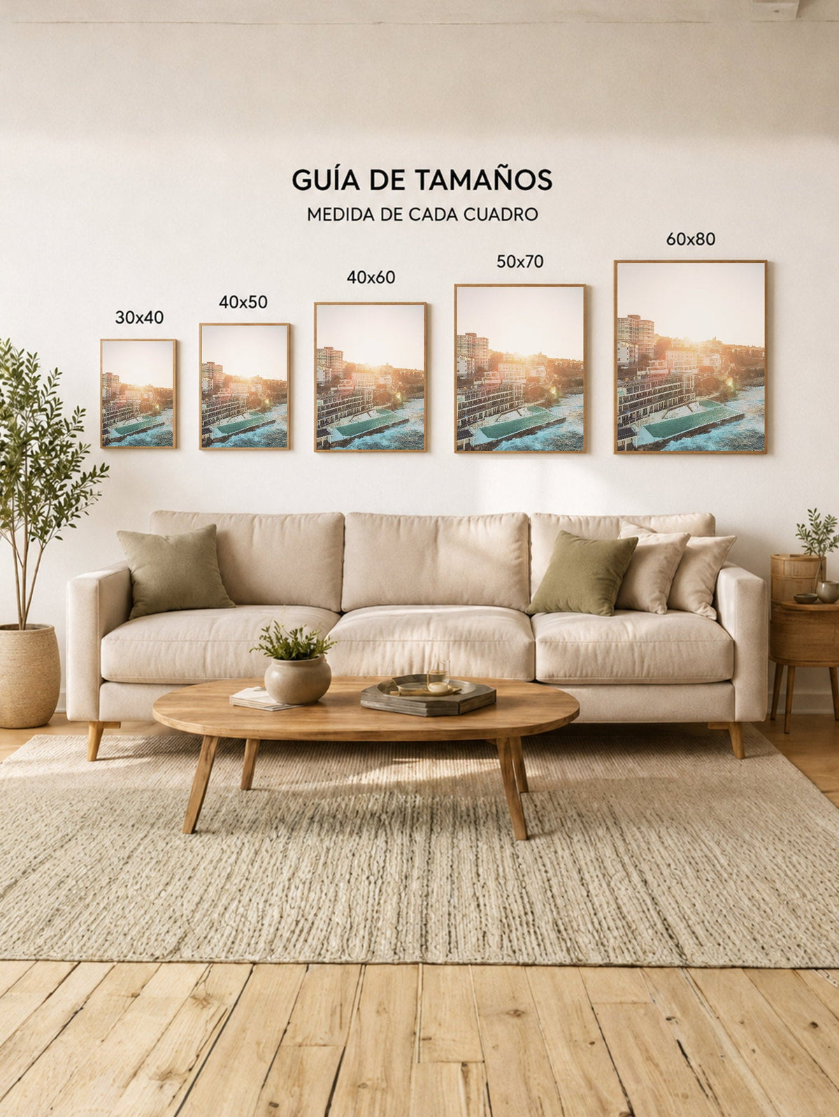 Cuadro Decorativo Playa, Pileta Hotel Atardecer