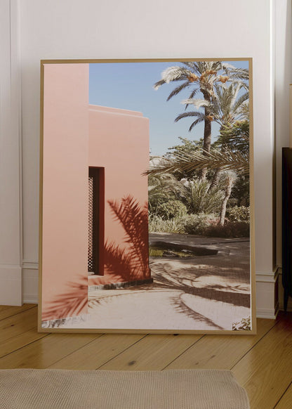 Cuadro Decorativo Playa, Portal Terracota Palmera