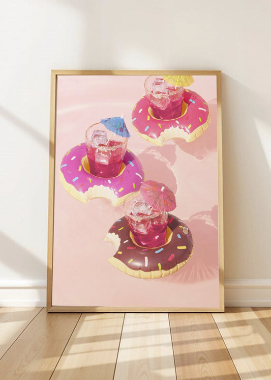 Cuadro Decorativo Playa, Posavasos Dona Rosa