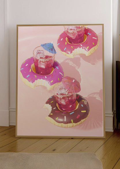 Cuadro Decorativo Playa, Posavasos Dona Rosa