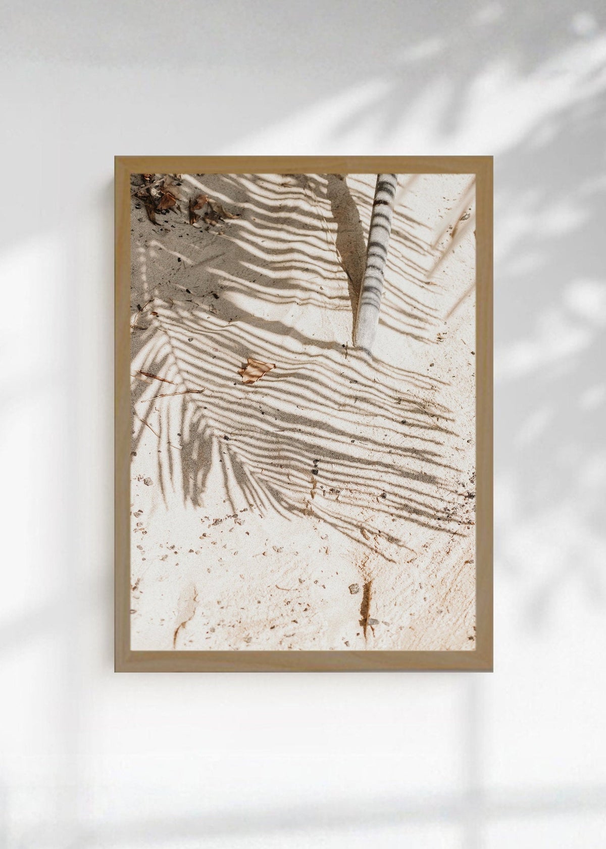 Cuadro Decorativo Playa, Sombra Palmera Arena