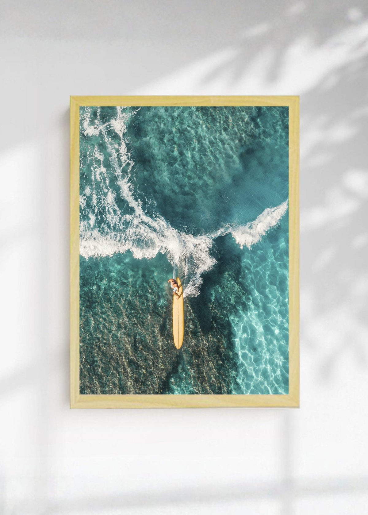 Cuadro Decorativo Playa, Surfista Aéreo Ola Turquesa