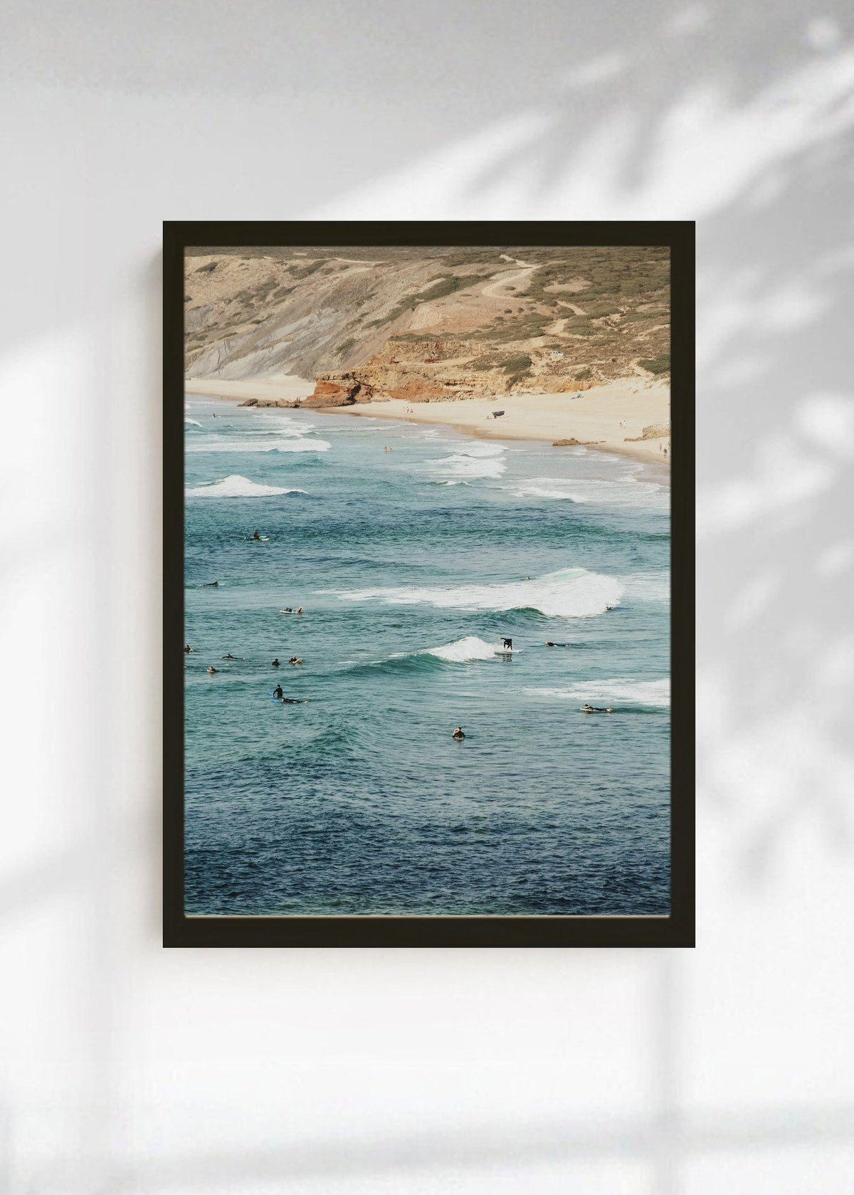 Cuadro Decorativo Playa, Surfistas Costa Aérea