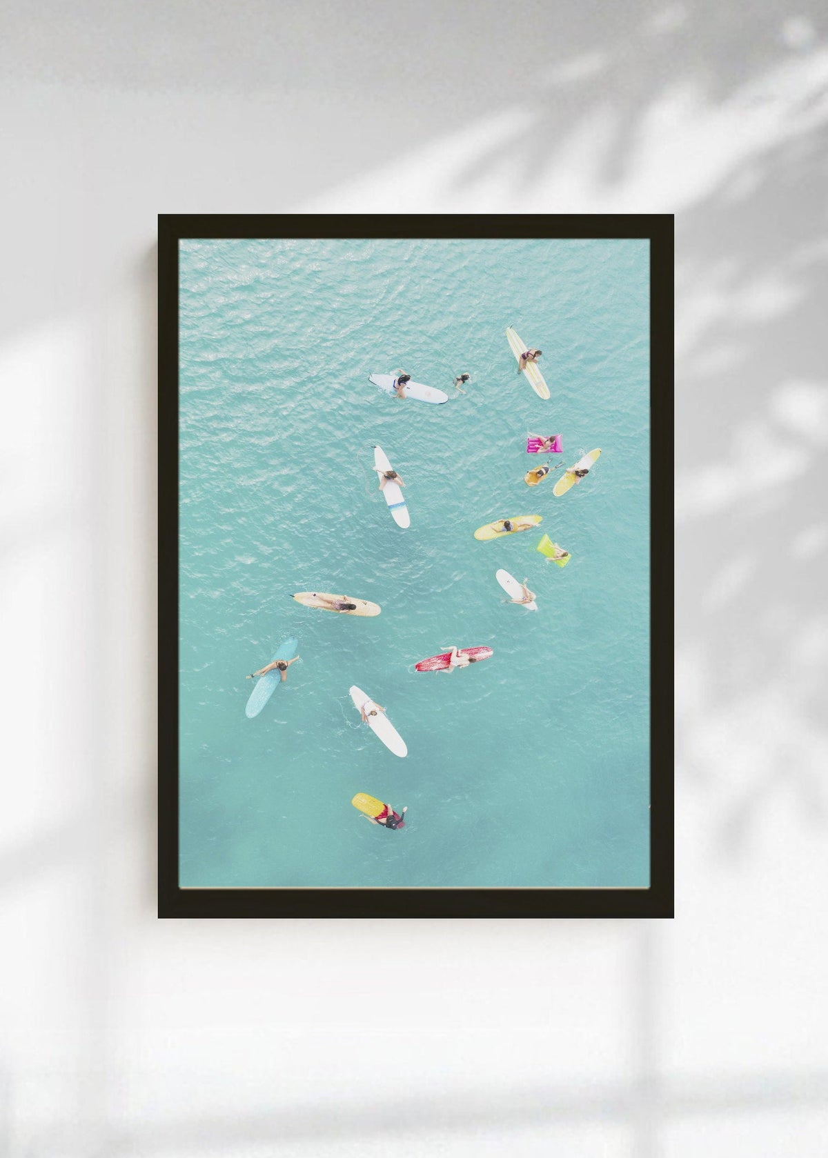 Cuadro Decorativo Playa, Surfistas Tablas Aérea