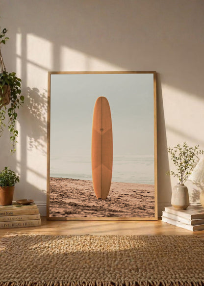 Cuadro Decorativo Playa, Tabla Madera Arena