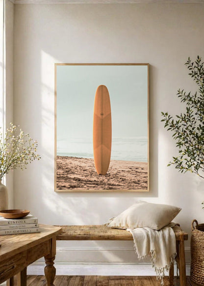 Cuadro Decorativo Playa, Tabla Madera Arena