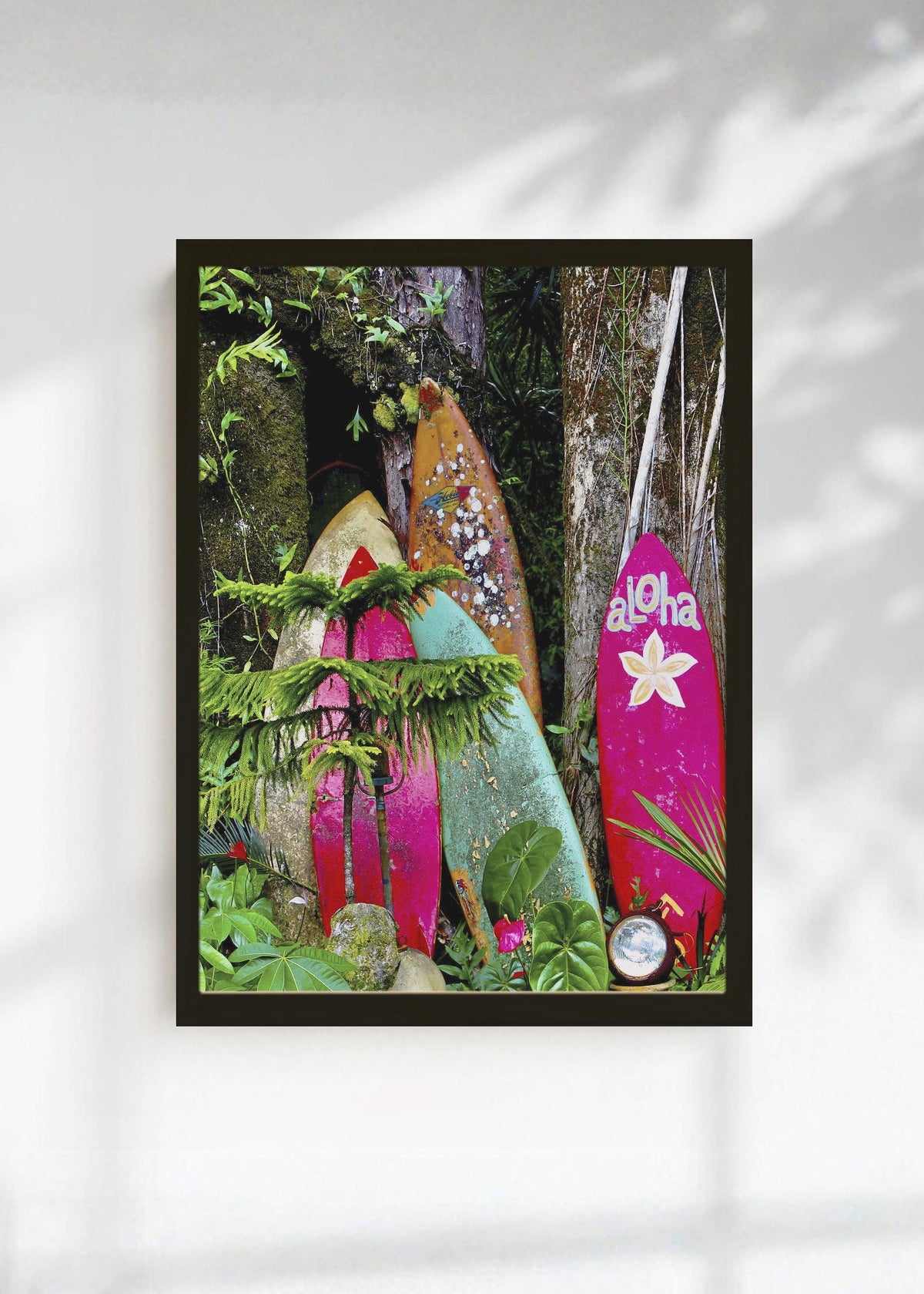 Cuadro Decorativo Playa, Tablas Aloha Tropical