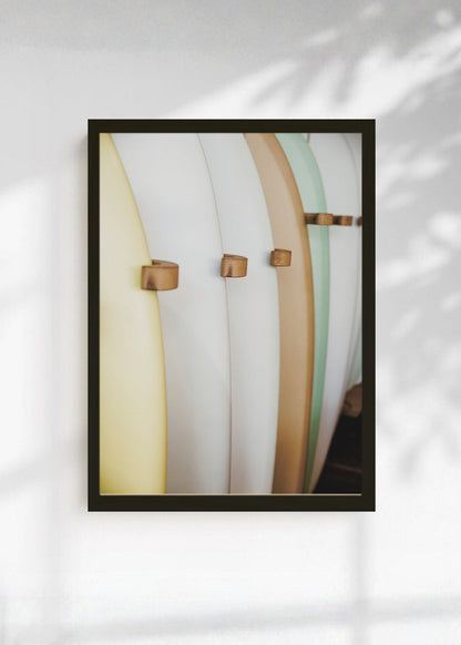 Cuadro Decorativo Playa, Tablas Apiladas Pastel