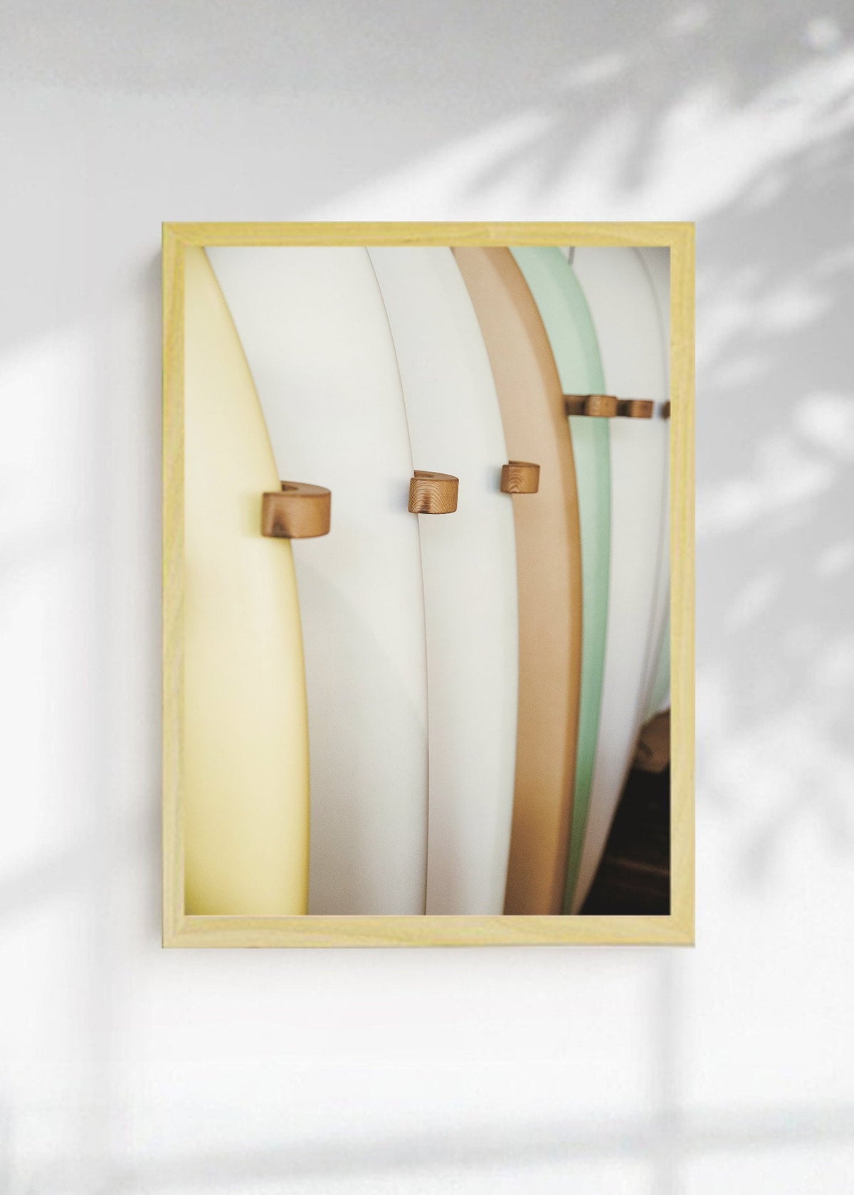 Cuadro Decorativo Playa, Tablas Apiladas Pastel
