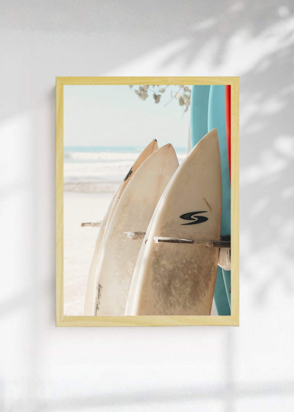 Cuadro Decorativo Playa, Tablas Gaviota Arena