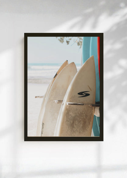 Cuadro Decorativo Playa, Tablas Gaviota Arena