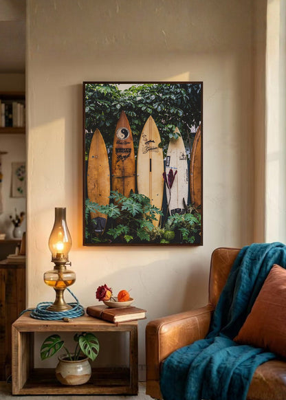 Cuadro Decorativo Playa, Tablas Pared Tropical
