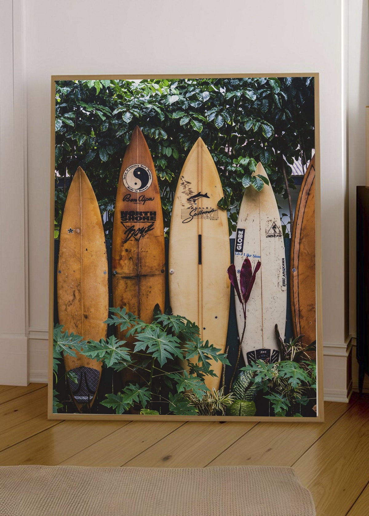 Cuadro Decorativo Playa, Tablas Pared Tropical