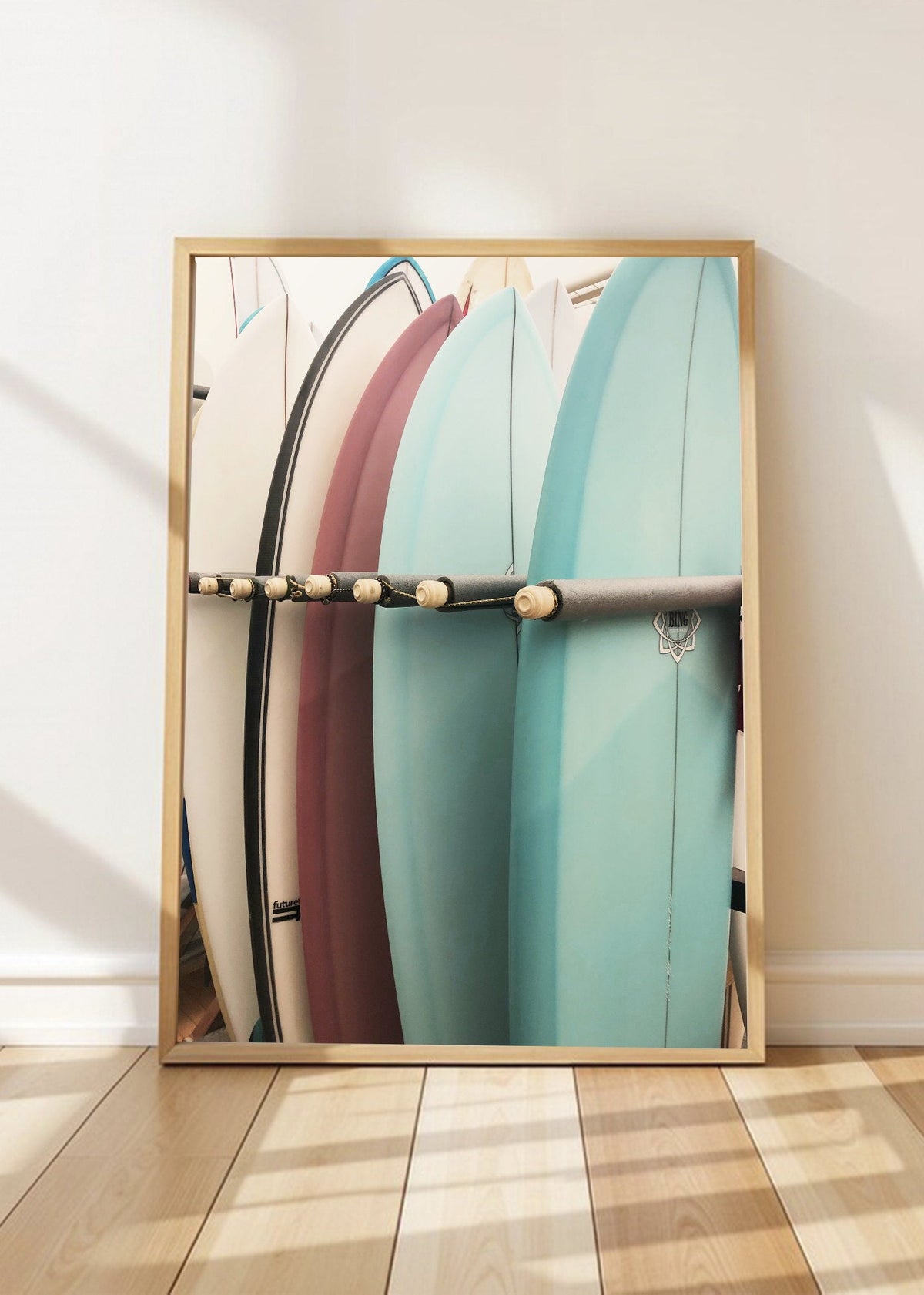 Cuadro Decorativo Playa, Tablas Pastel Estante