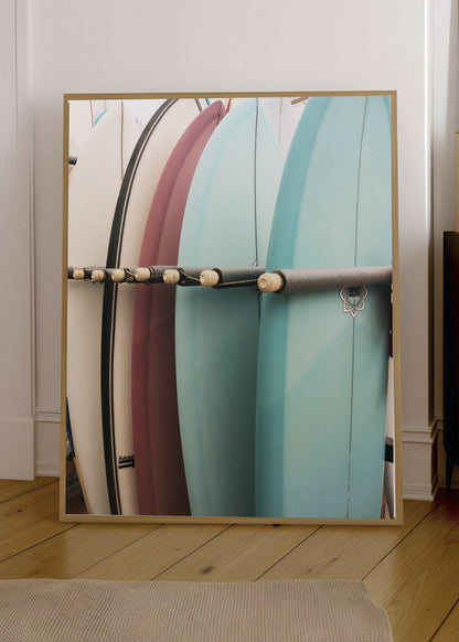 Cuadro Decorativo Playa, Tablas Pastel Estante