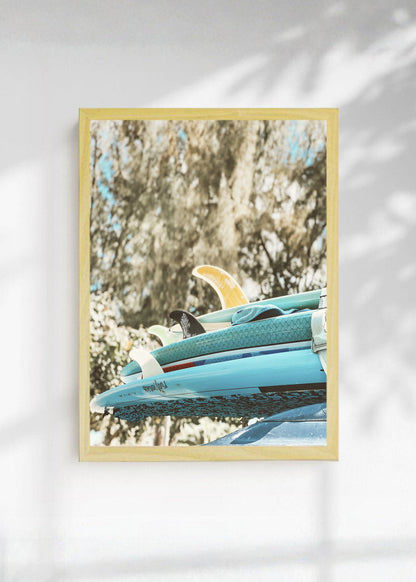 Cuadro Decorativo Playa, Tablas Techo Auto