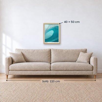 Cuadro Decorativo Surf, Playa, Tabla, Olas y Arena