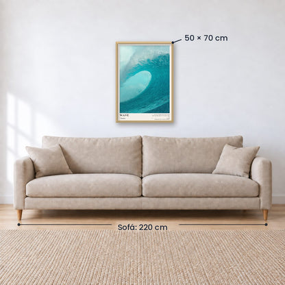 Cuadro Decorativo Surf, Playa, Tabla, Olas y Arena
