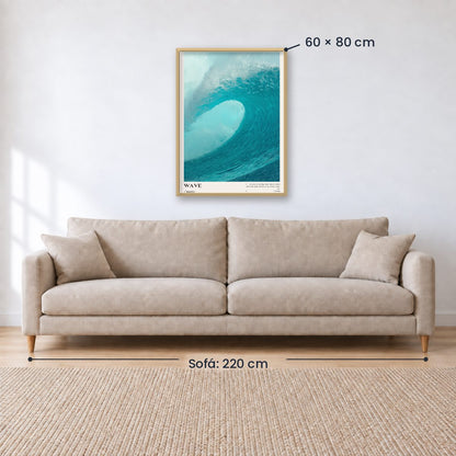 Cuadro Decorativo Surf, Playa, Tabla, Olas y Arena